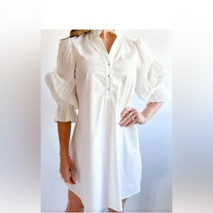THML White Puff Sleeve Dress